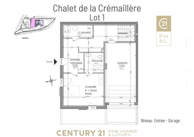 Appartement F6 à vendre - 6 pièces - 161.52 m2 - ST GERVAIS LES BAINS - 74 - RHONE-ALPES - Century 21 Cocar Immobilier