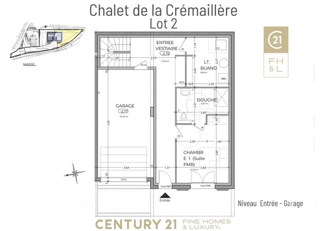 Appartement F6 à vendre - 6 pièces - 161.44 m2 - ST GERVAIS LES BAINS - 74 - RHONE-ALPES - Century 21 Cocar Immobilier